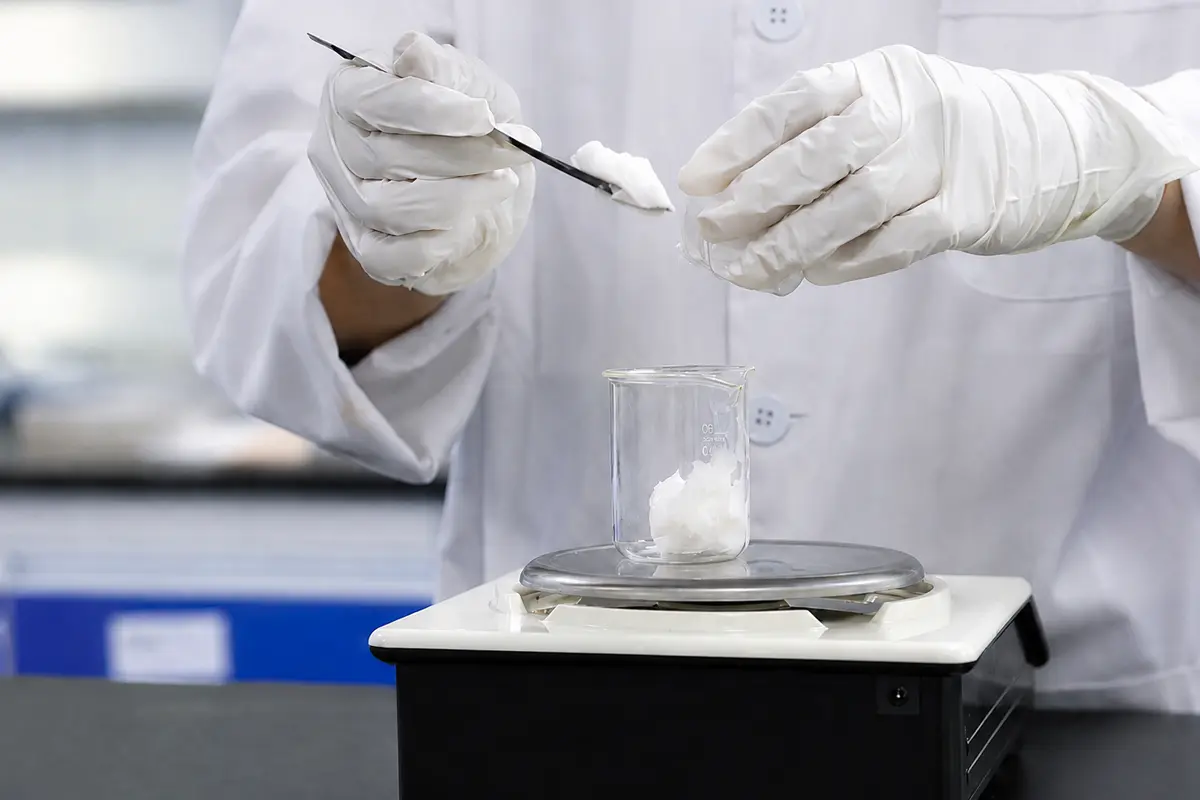 Quality control process at a partner manufacturing facility