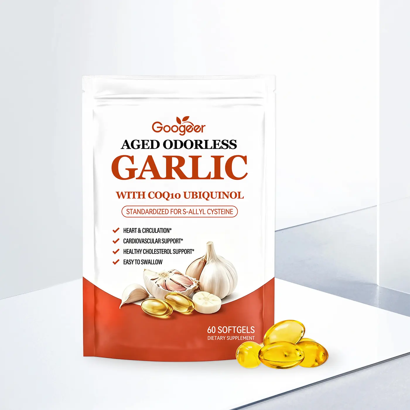 Aged Odorless Garlic Softgels package reference