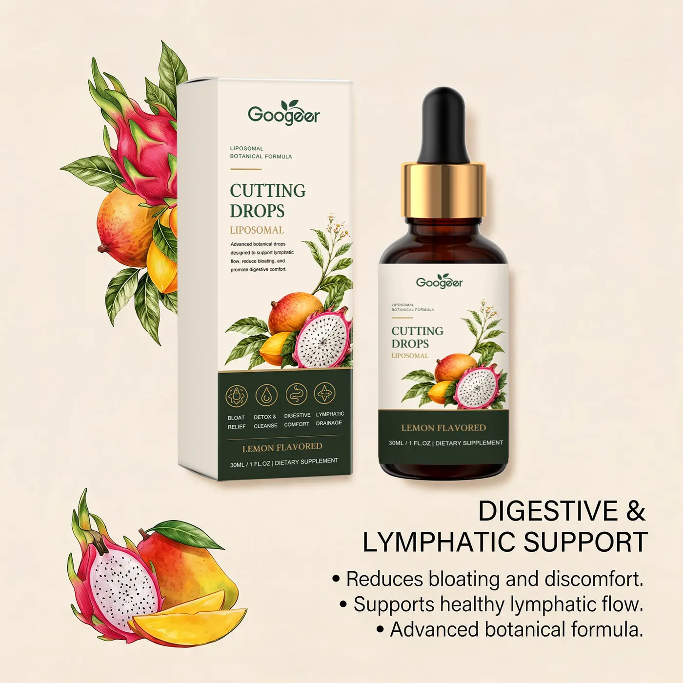 Liposomal Botanical Cutting Drops packaging detail