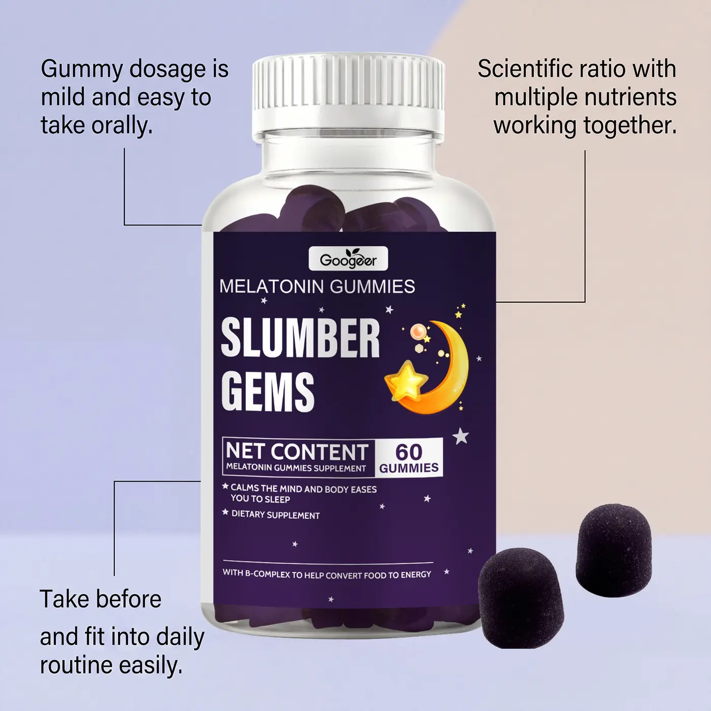 Melatonin Slumber Gummies packaging detail