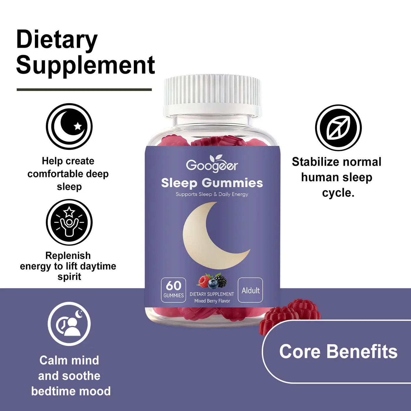 Sleep Support Gummies package reference