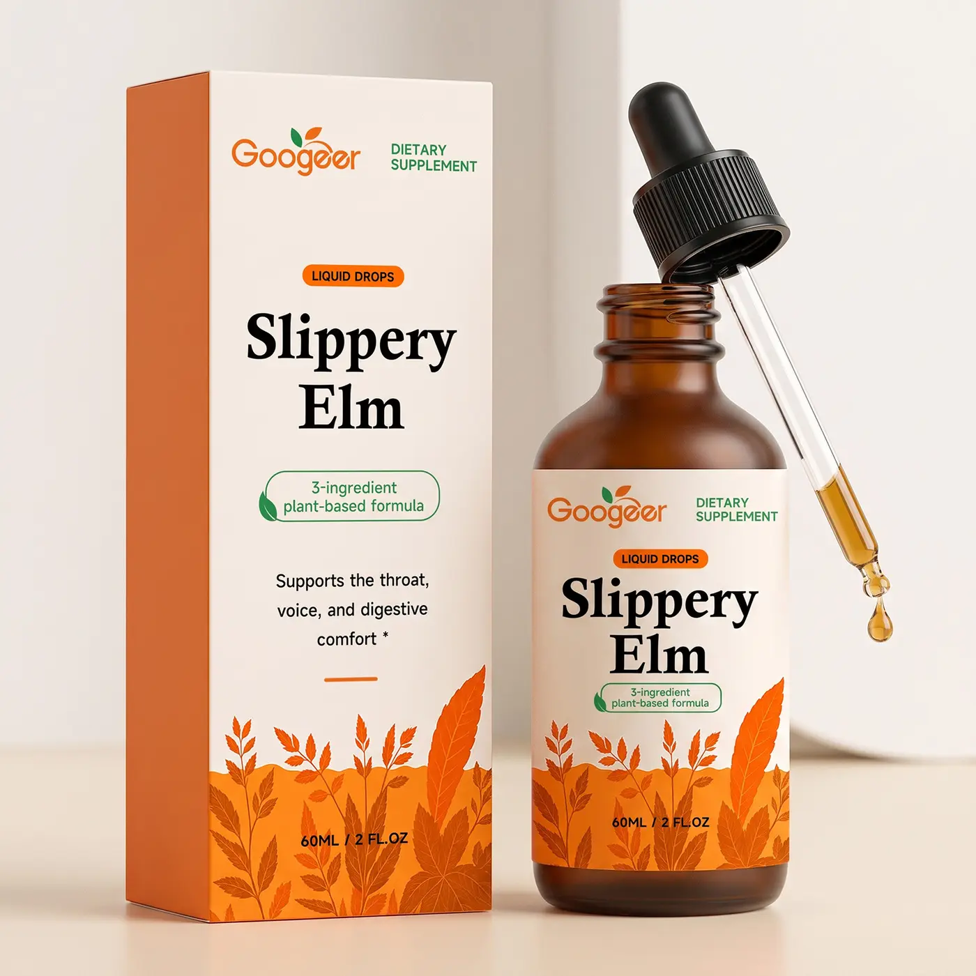 Slippery Elm Herbal Drops package reference