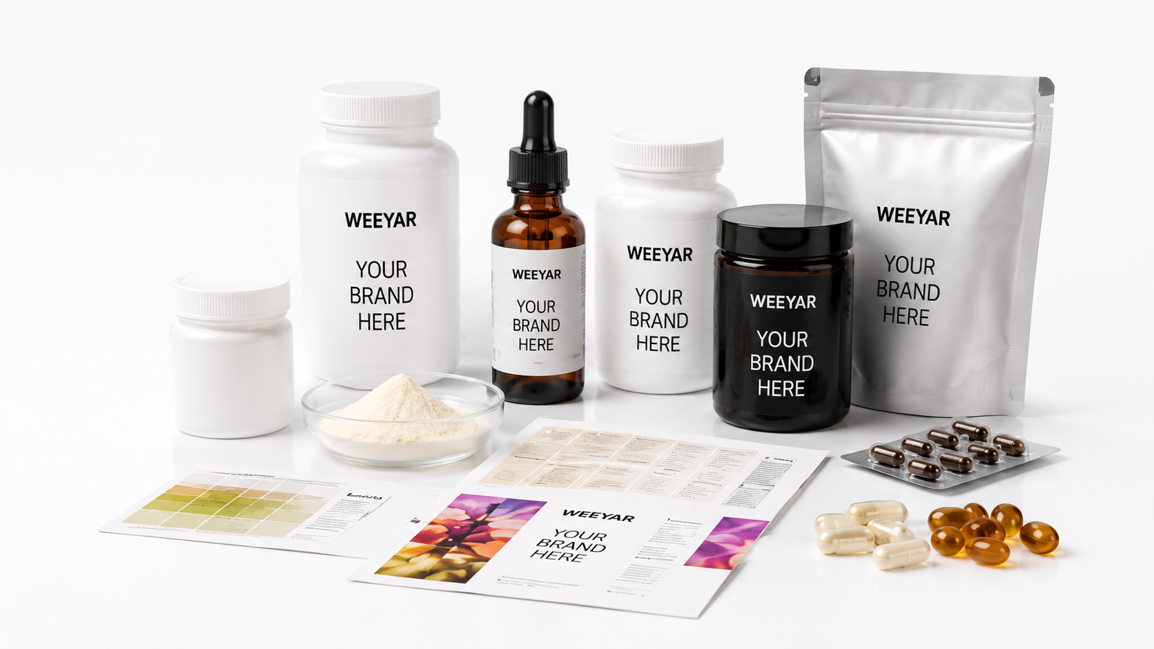 Weeyar private label supplement packaging development
