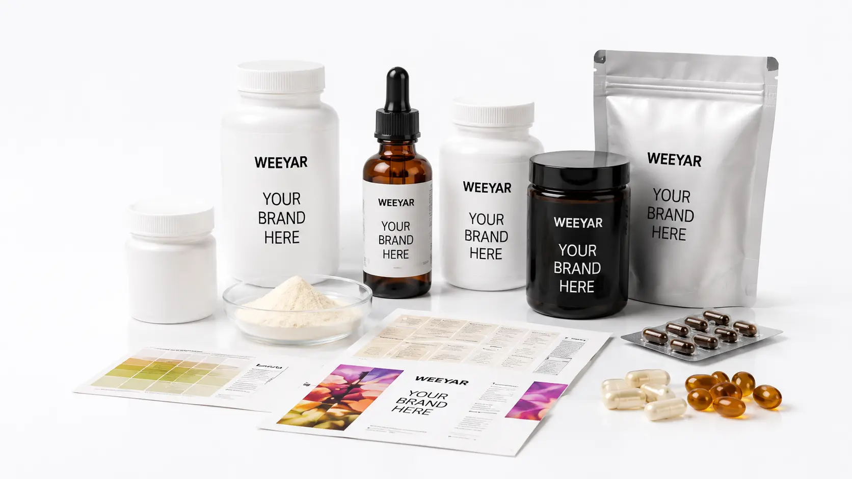Weeyar private label supplement packaging development