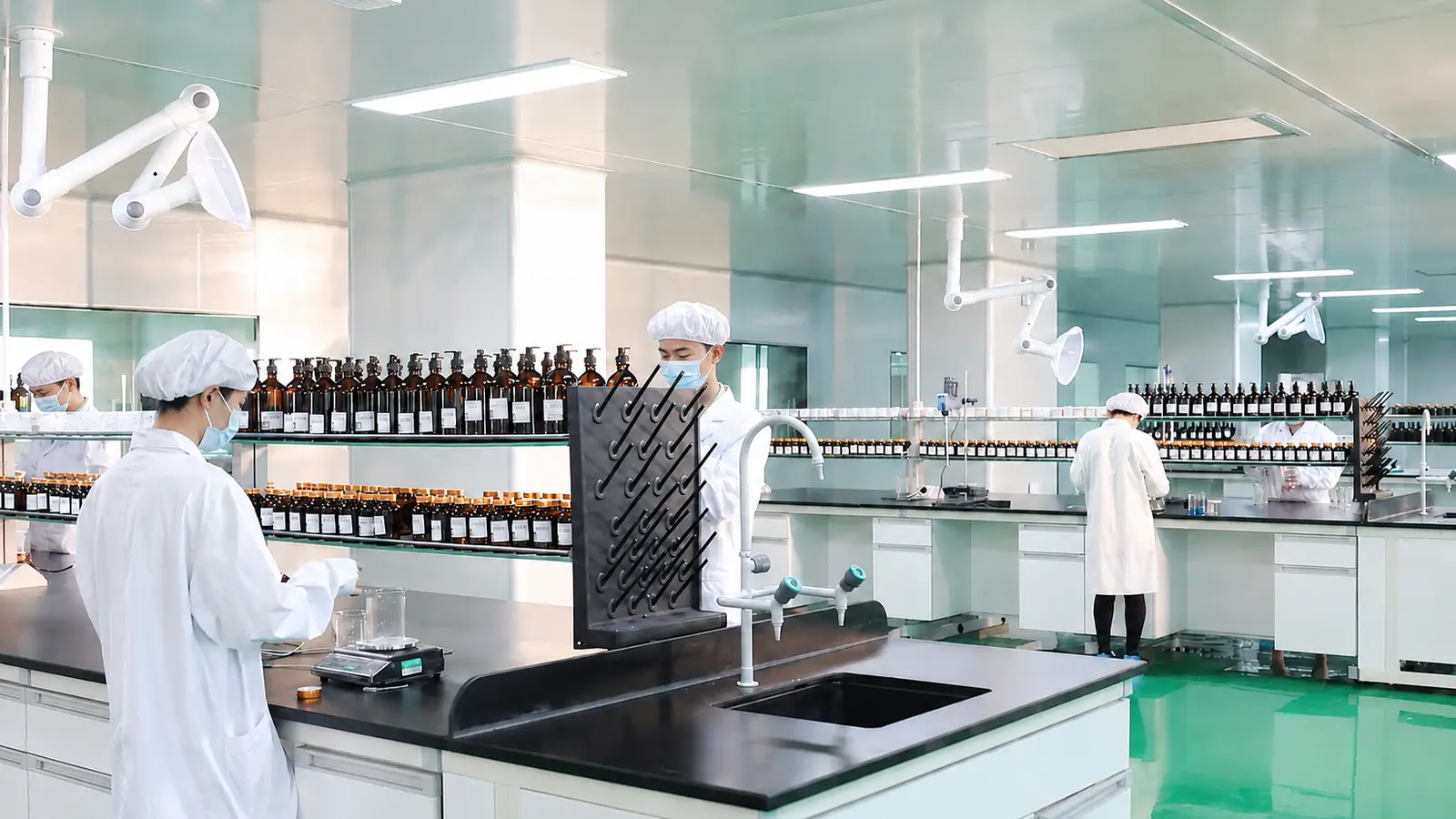 Laboratory at a supplement manufacturing partner facility